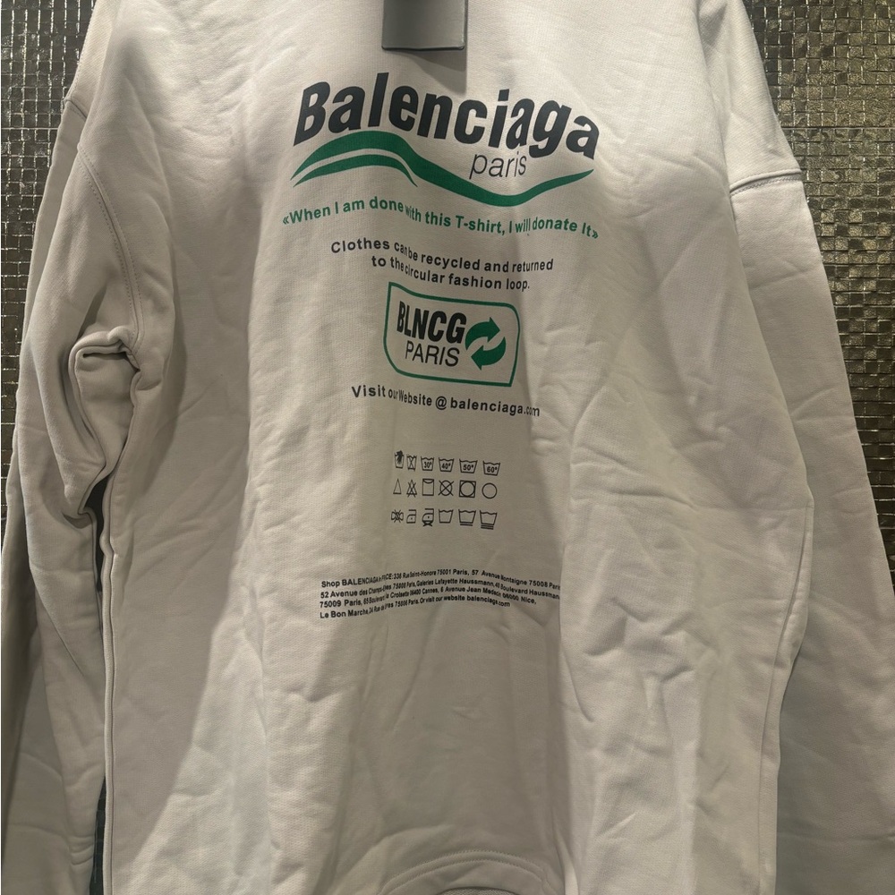 Balenciaga S/S21 Recycle hoodie